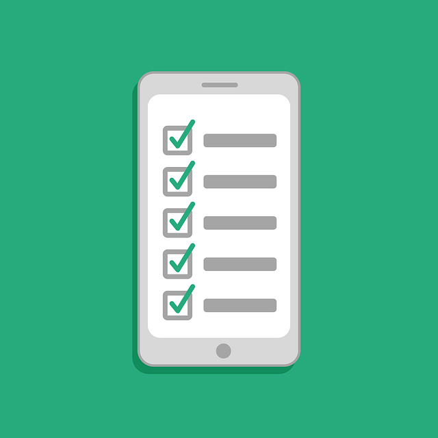 An illustration representing a list of tasks to complete on a mobile device
